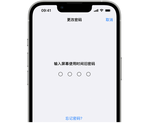 永宁iPhone屏幕维修分享iPhone屏幕使用时间密码忘记了怎么办 