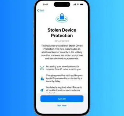 永宁苹果授权维修店分享被盗设备保护功能开启方法 