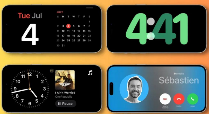 永宁苹果手机维修分享iOS17横屏充电待机显示有什么好处 