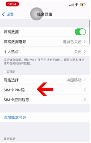 永宁苹果14维修网分享如何给iPhone14的SIM卡设置密码 