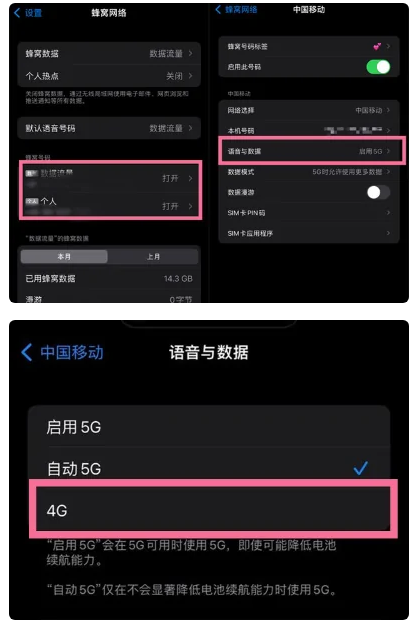 永宁苹果手机维修分享iPhone14如何切换4G/5G? iPhone14 5G网络切换方法 