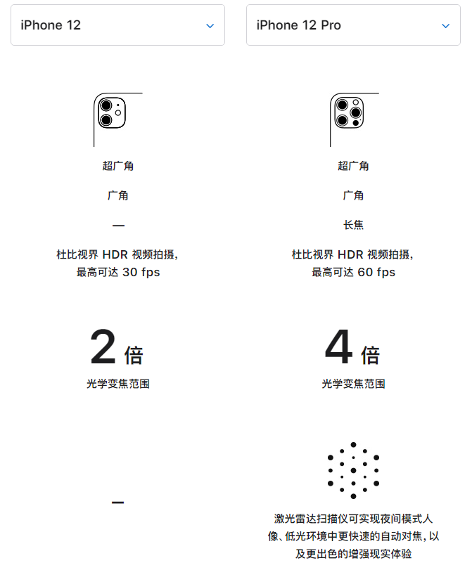 永宁苹果手机维修分享苹果 iPhone 12 与 iPhone 12 Pro 选哪款 